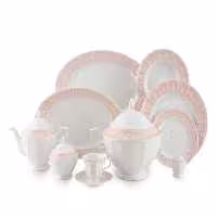 سرویس چینی 12 نفره آرتمیس صورتی