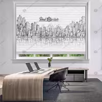 پرده شید طرح ساختمان برای املاک BAs-7941