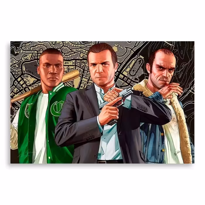 تابلو شاسی طرح بازی جی تی ای مدل NV0363