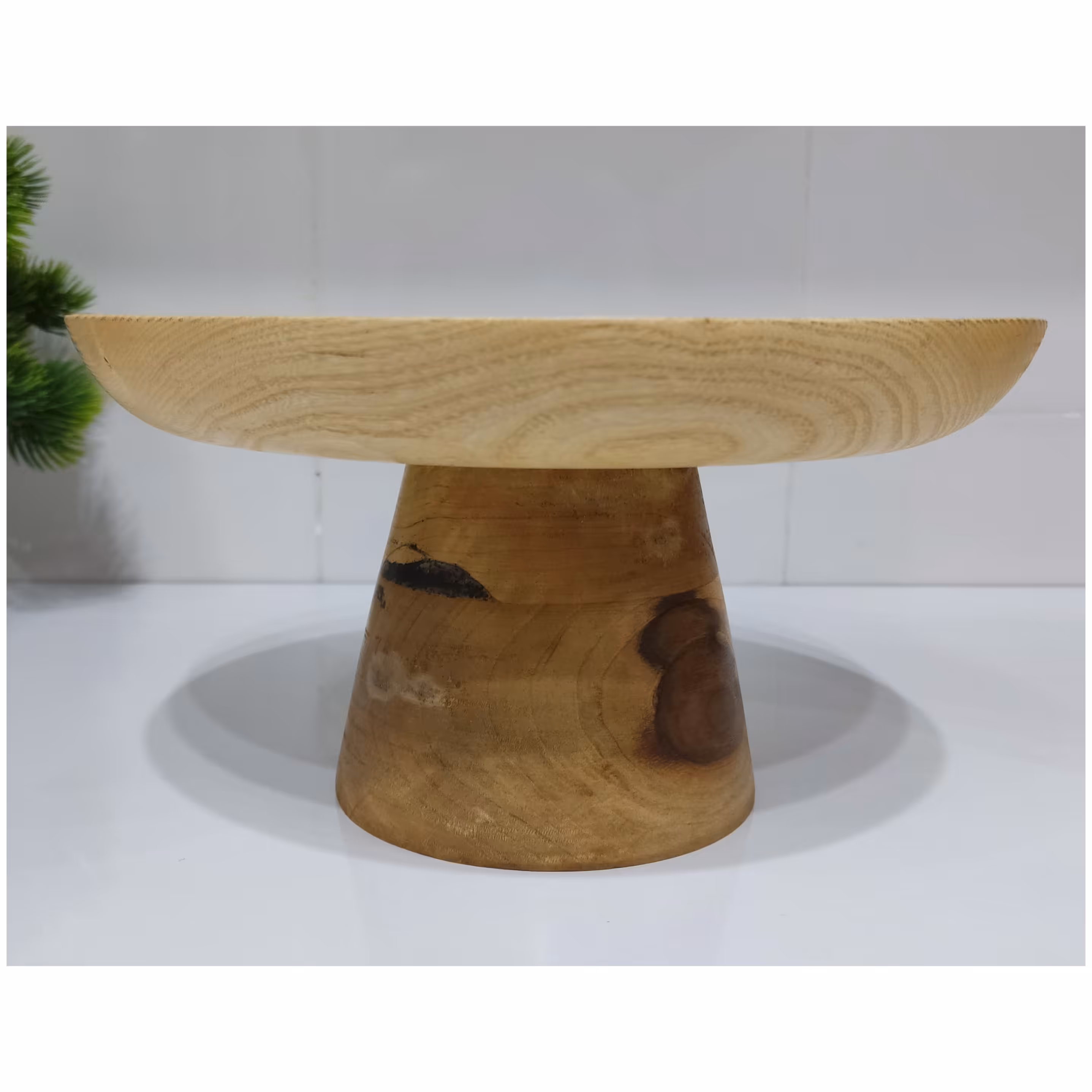 شیرینی خوری چوبی پایه مخروطی