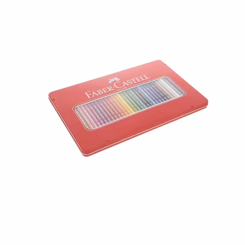 مداد رنگی 36 رنگ فابر کاستل جعبه فلزی مدل Classic
