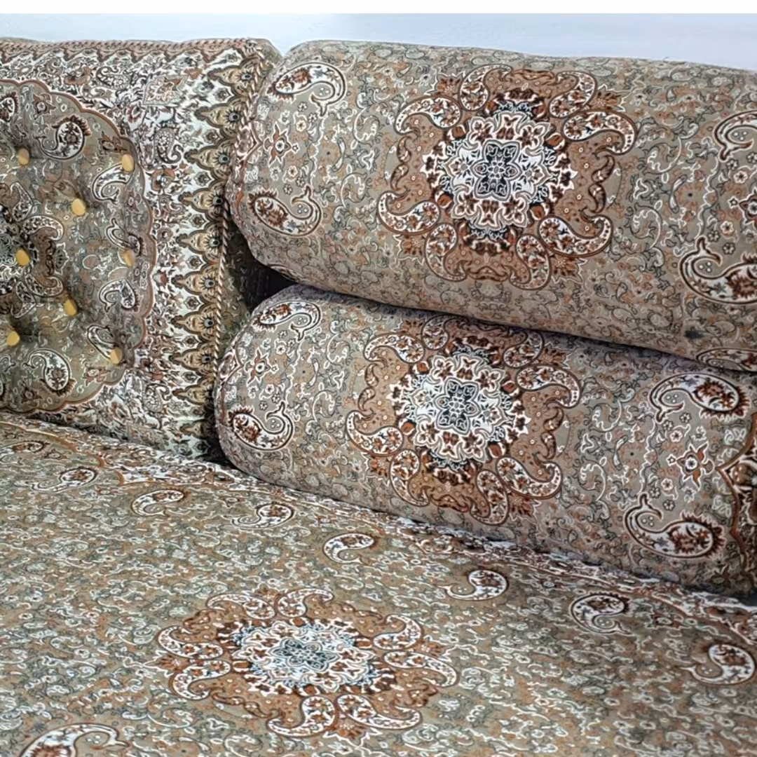 شاه نشین ترمه 7تکه رنگ گردویی