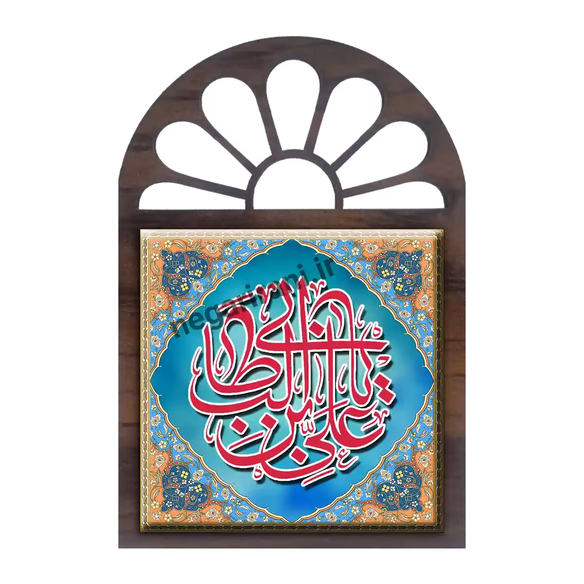تندیس کاشی پنجره ای  علی ابن ابیطالب 2D 216