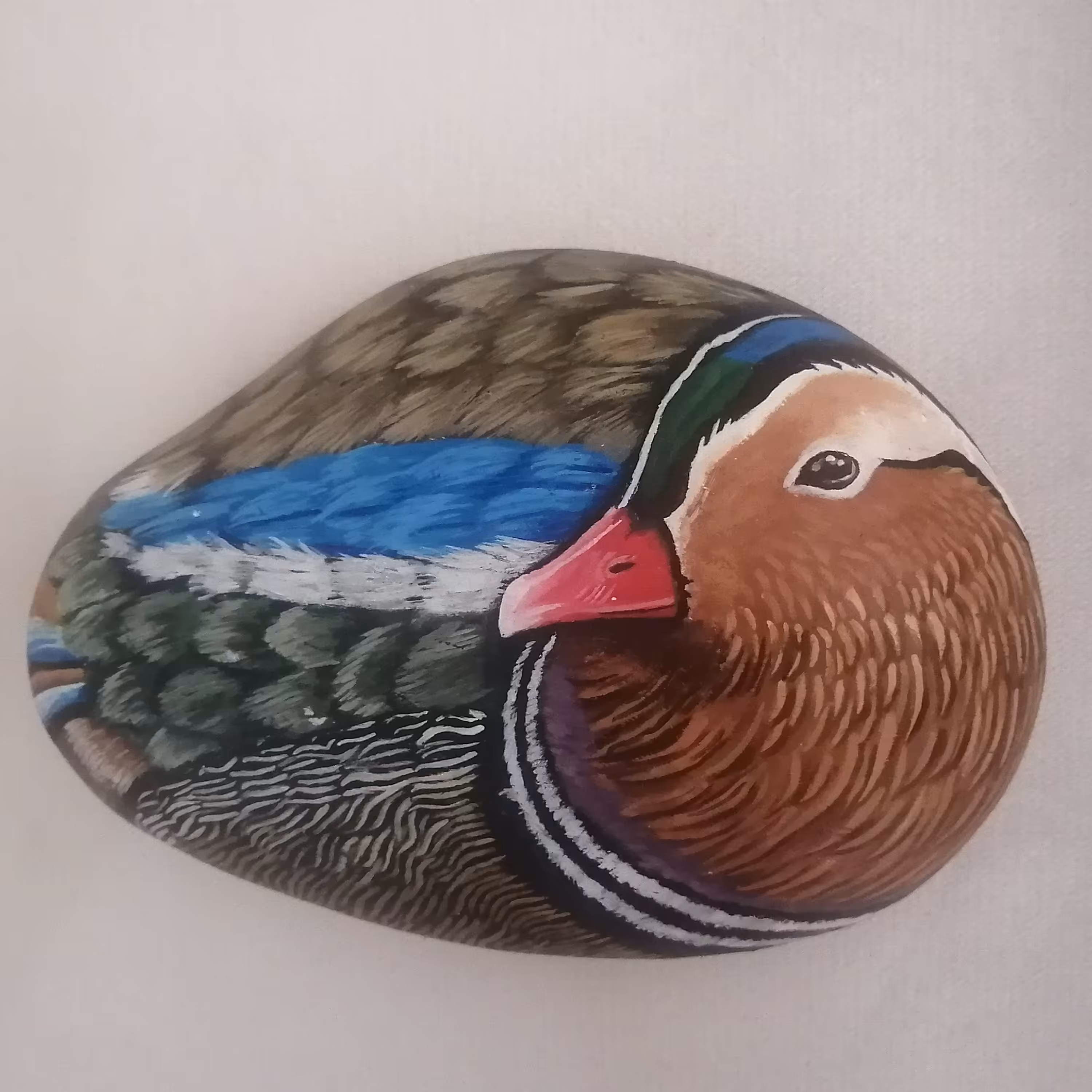 نقاشی روی سنگ اثر بانو فاطمه فتاحی