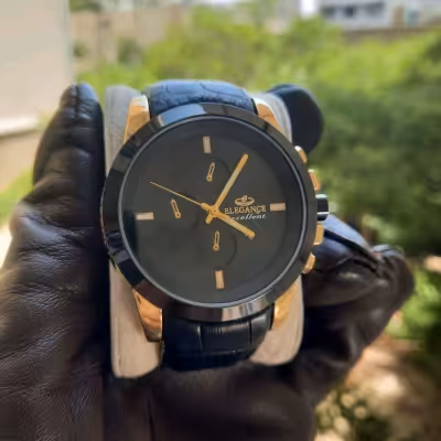 ساعت مچی ست مردانه و زنانه رومانسون و الگانس بند چرم