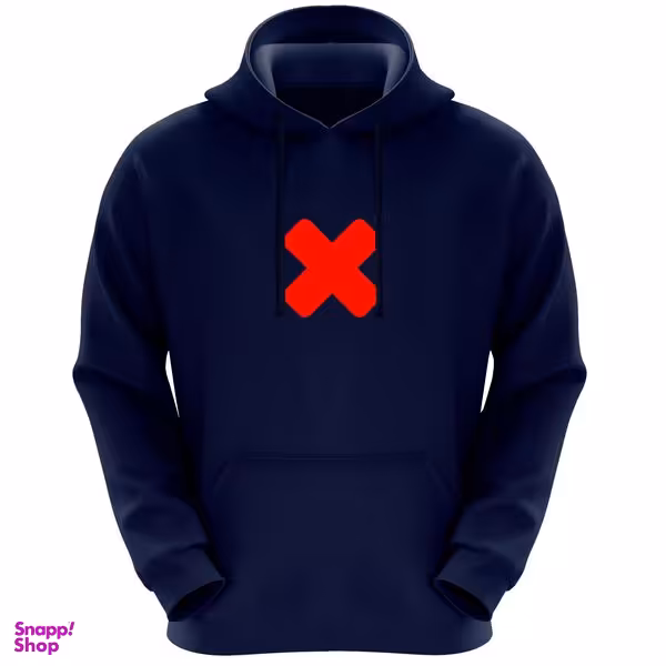 هودی پسرانه مدل ضربدر F45 رنگ سرمه ای