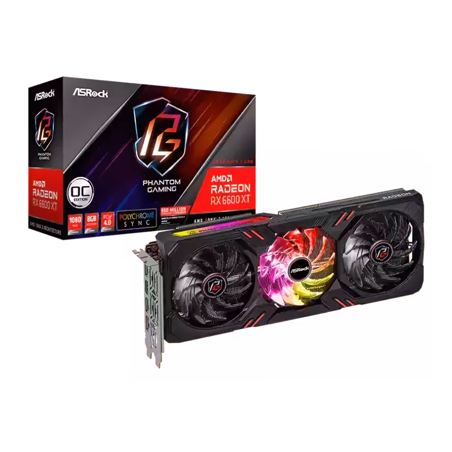 کارت گرافیک ازراک RX 6600 XT Phantom Gaming D 8GB OC