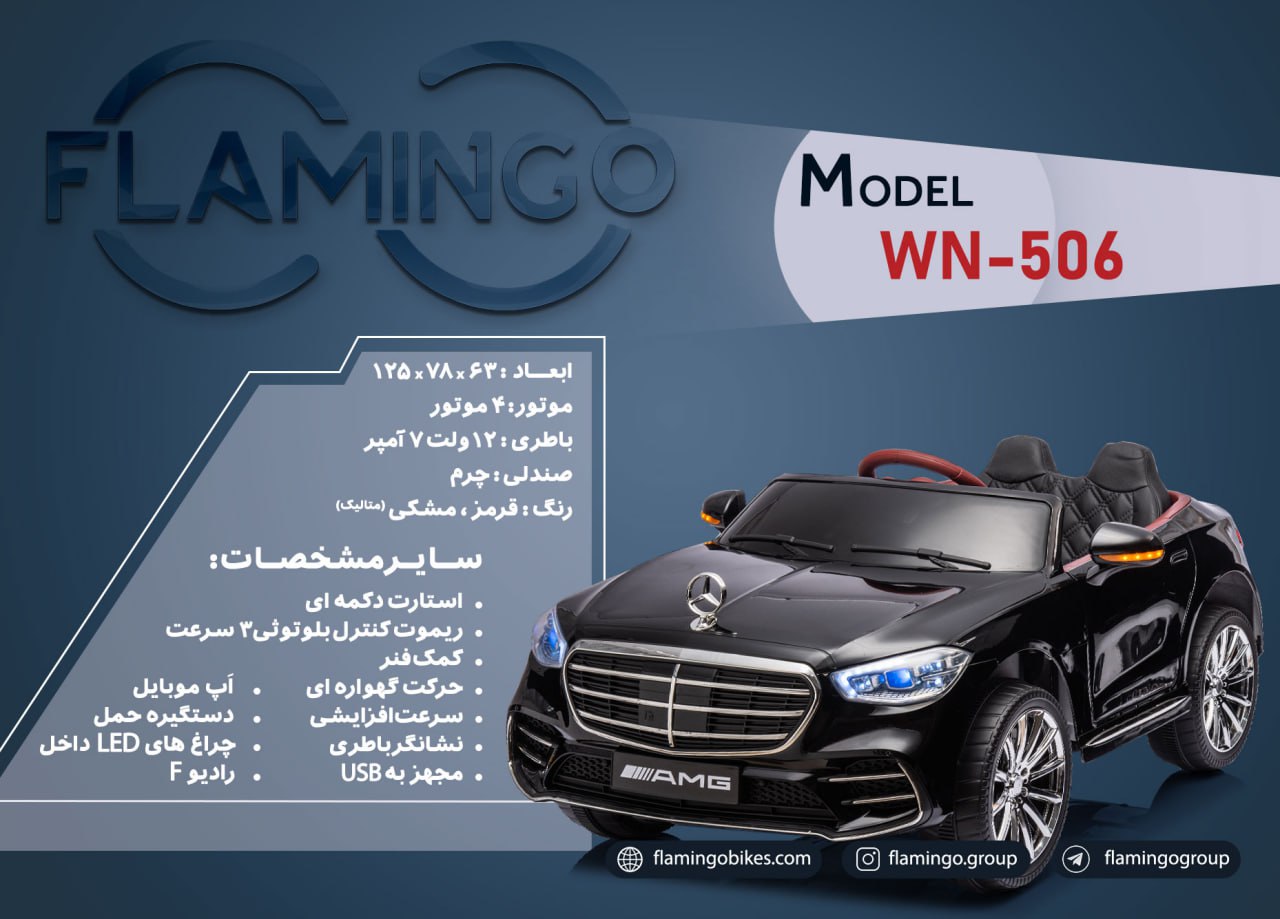 ماشین شارژی فلامینگو flamingo مدل WN-506 PAINT
