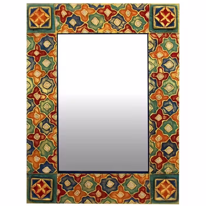 آینه مدل دیواری طرح هندسی