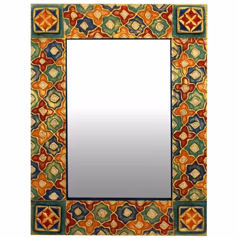 آینه مدل دیواری طرح هندسی