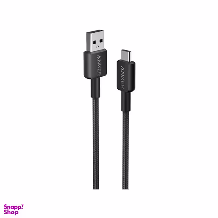 کابل دیتا USB به Type-C انکر مدل A81H5 322 طول 90 سانتی‌ متر