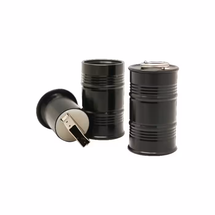 فلش مموری فانتزی مدل بشکه نفت ظرفیت 8 گیگابایت  جعبه