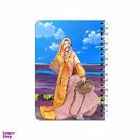 دفترچه یادداشت بامبیلیپ مدل چوبی طرح دختر و استایل کد 6456716