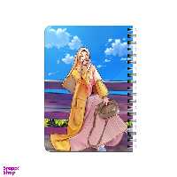 دفترچه یادداشت بامبیلیپ مدل چوبی طرح دختر و استایل کد 6456716
