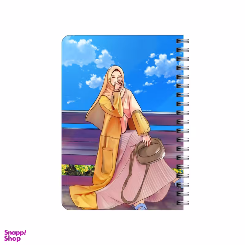 دفترچه یادداشت بامبیلیپ مدل چوبی طرح دختر و استایل کد 6456716