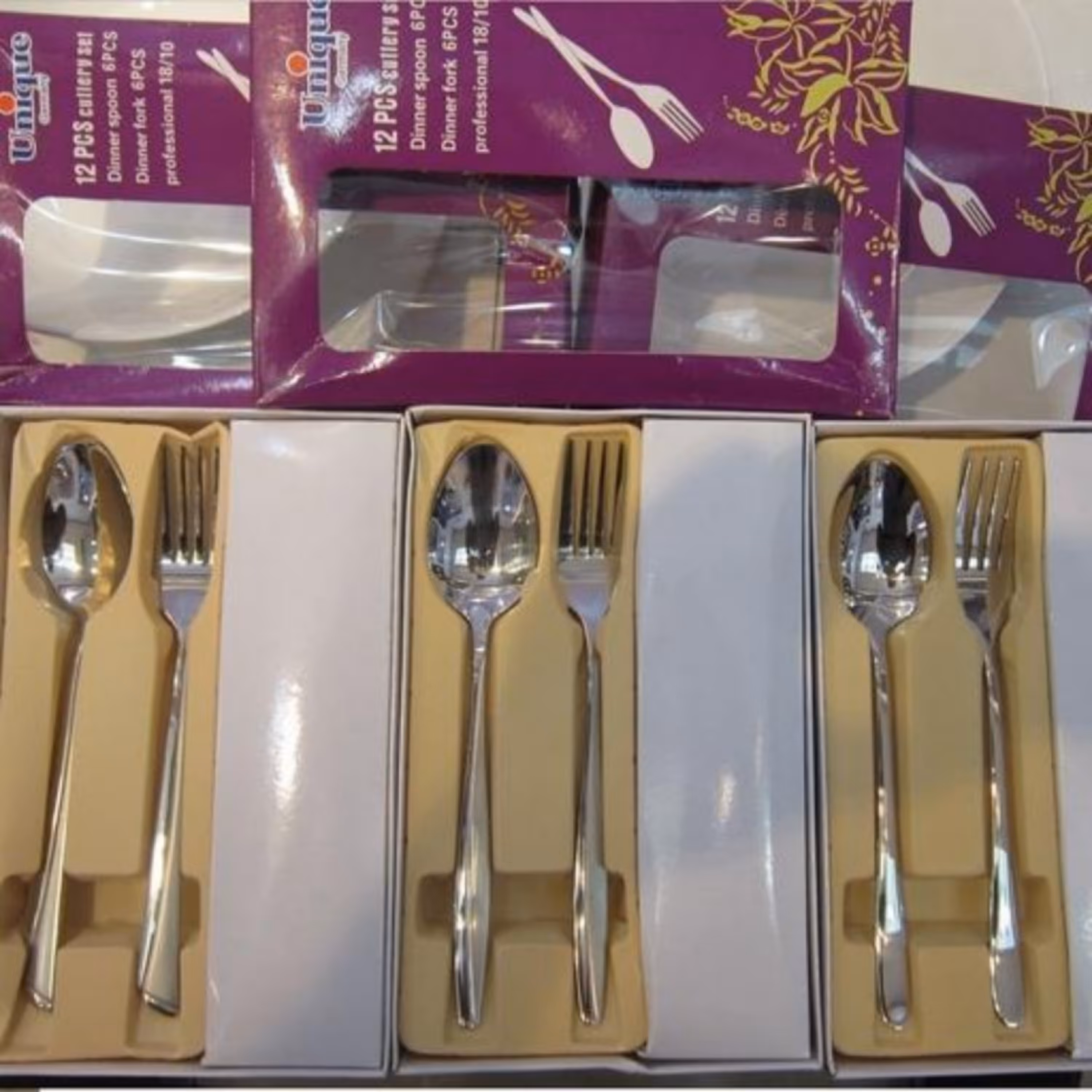 ست قاشق و چنگال غذاخوری یونیک اصل آلمان استیل آهنربا نگیر تضمینی 