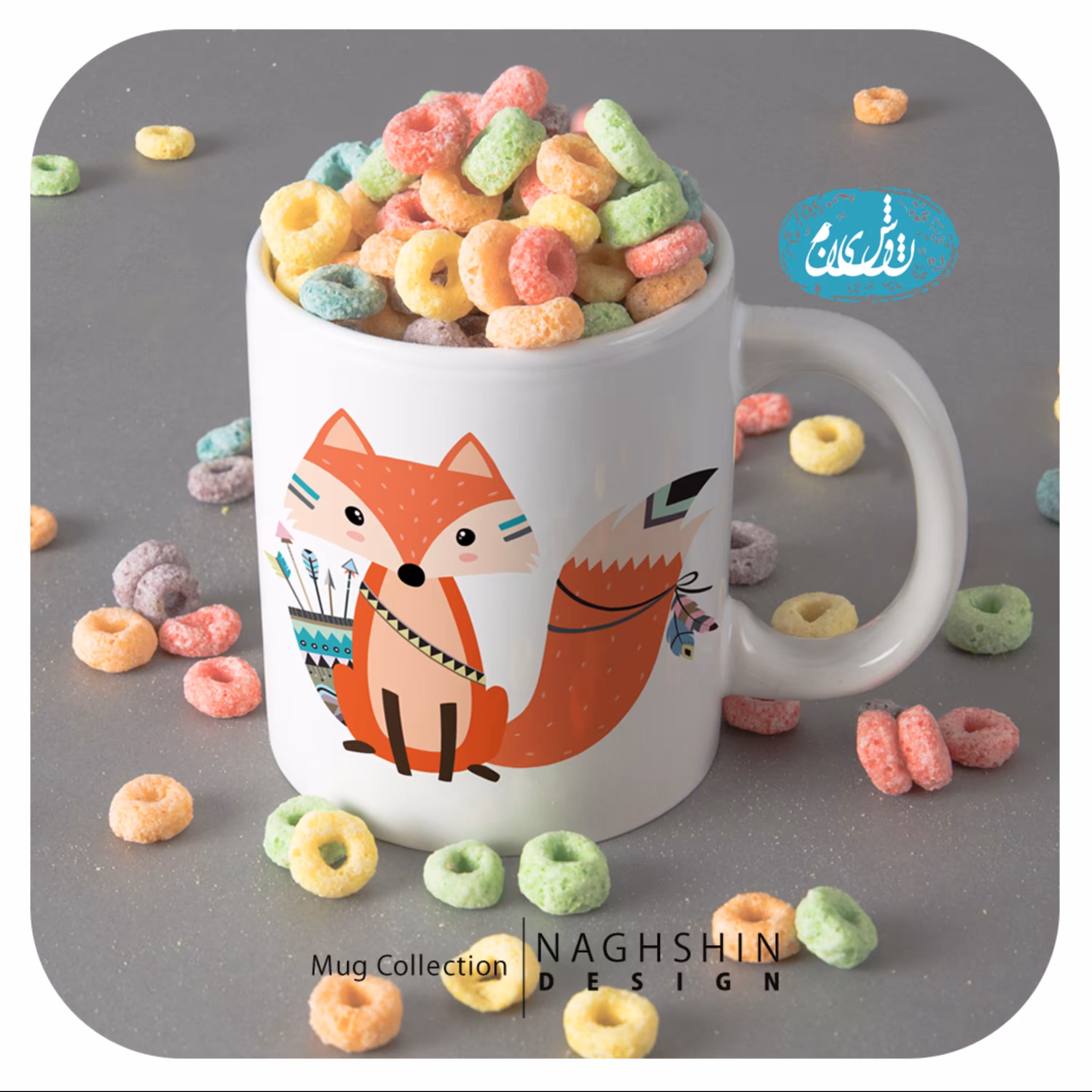 ماگ سرامیکی طرح روباه 2 - چاپ سابلیمیشن - کیفیت عالی