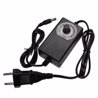 آداپتور متغیر 3 تا 12 ولت DC - حداکثر جریان خروجی 2 آمپر - دارای ولوم تنظیم