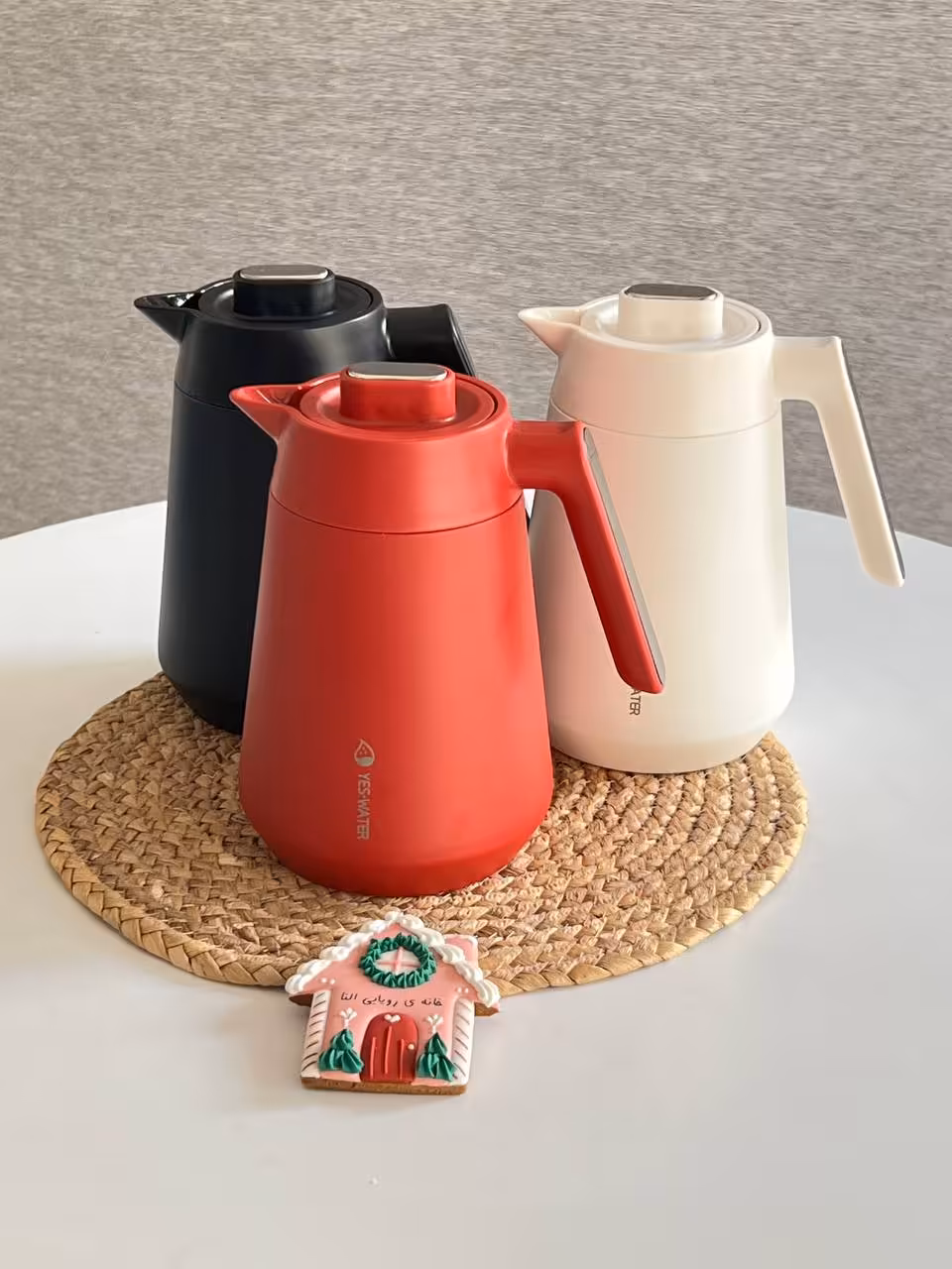 فلاسک استیل فیلتردار دکمه فشاری 1500 میل کد 7024