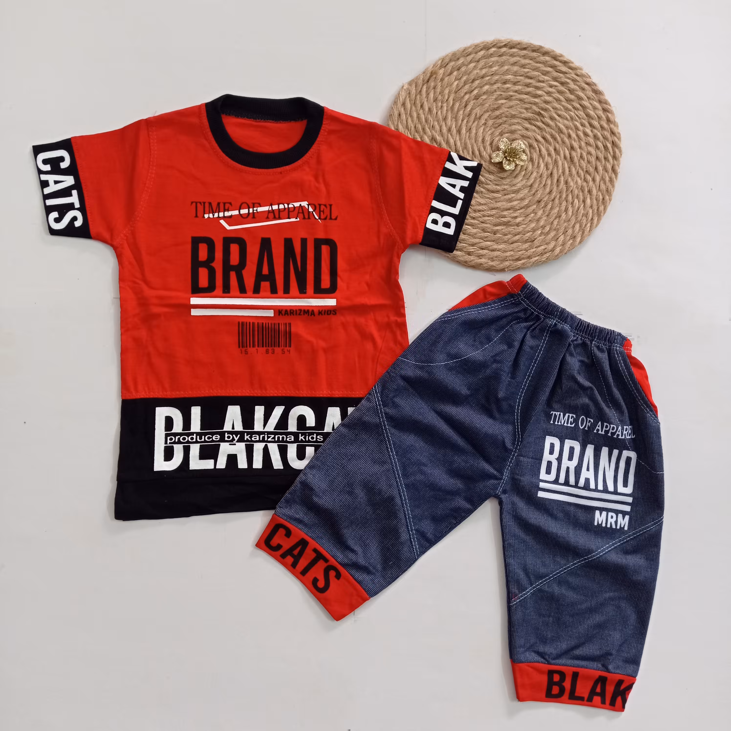 تیشرت شلوارک پسرانه سایز 35تا 45 جنس پنبه قیمت مناسب 