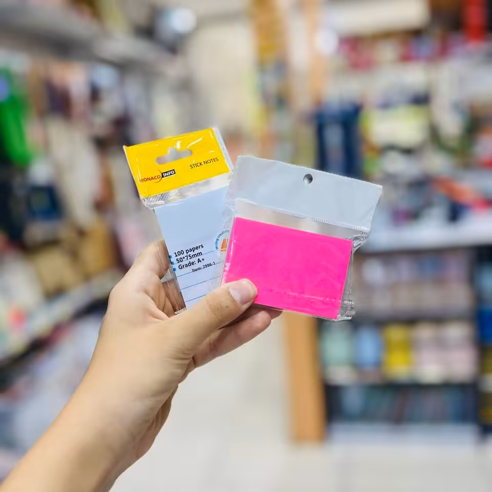 کاغذ نوت 75 در 50 ساده و بدون خط رنگی و خط دار ساده