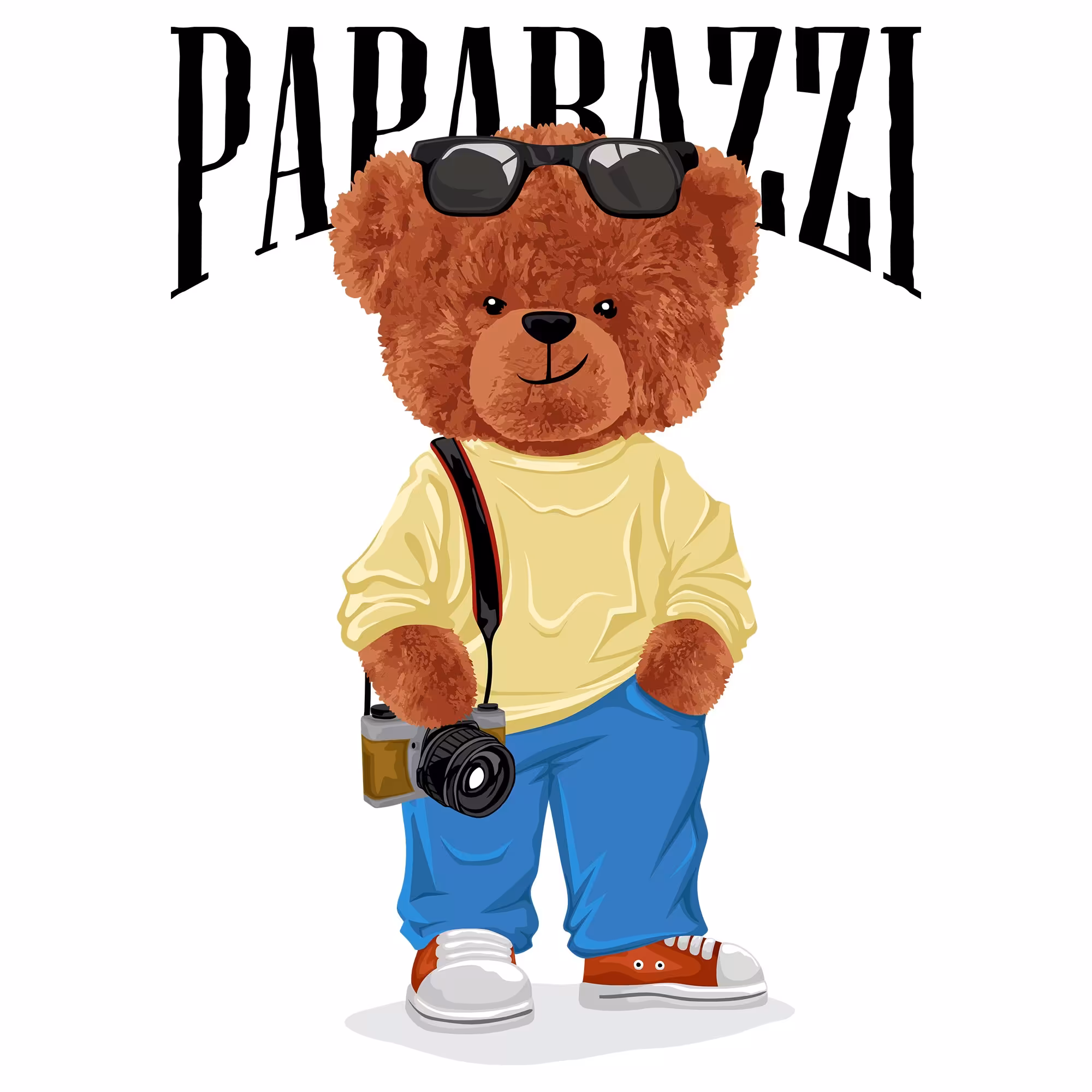 برچسب حرارتی مدل DTF طرح تدی کد H15.32 مجموعه 4 عددی