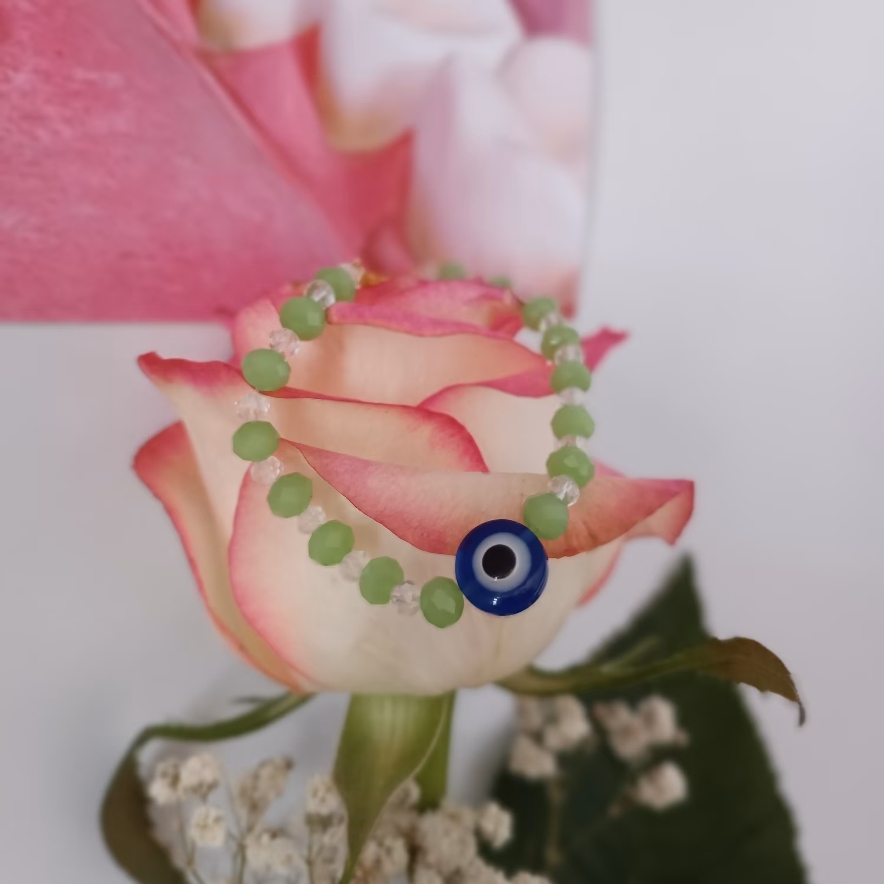 دستبند با پلاک چشم نظر 