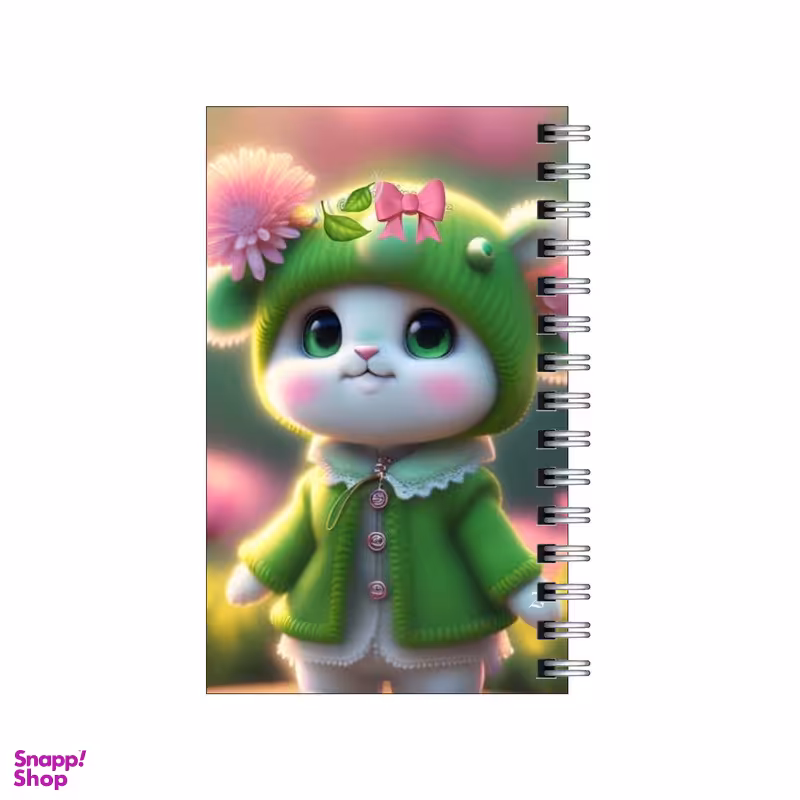 دفترچه یادداشت مدل to do list طرح خرگوش با لباس سبز کد 4007825