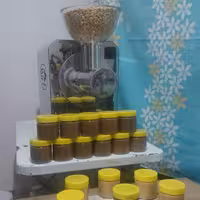 کرم بادام زمینی شکلاتی 