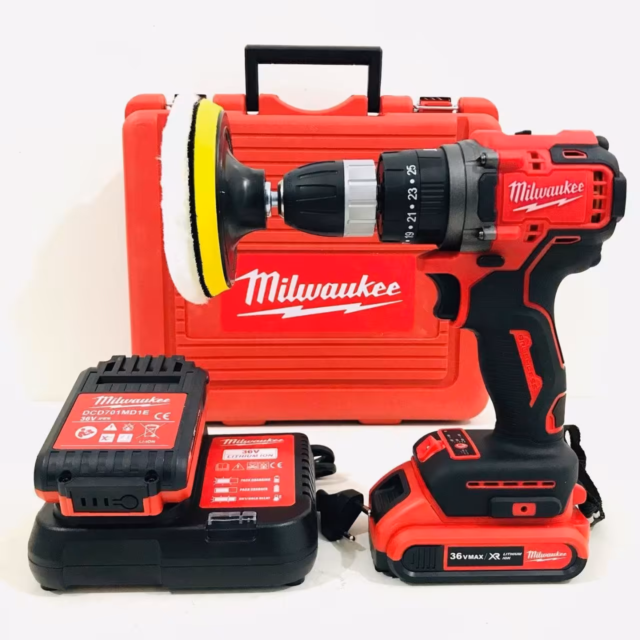 دریل شارژی 36 ولت میلواکی پک کامل پولیش دار