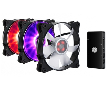 فن کیس کولرمستر مدل MasterFan Pro 120 Air Flow RGB پک سه عددی