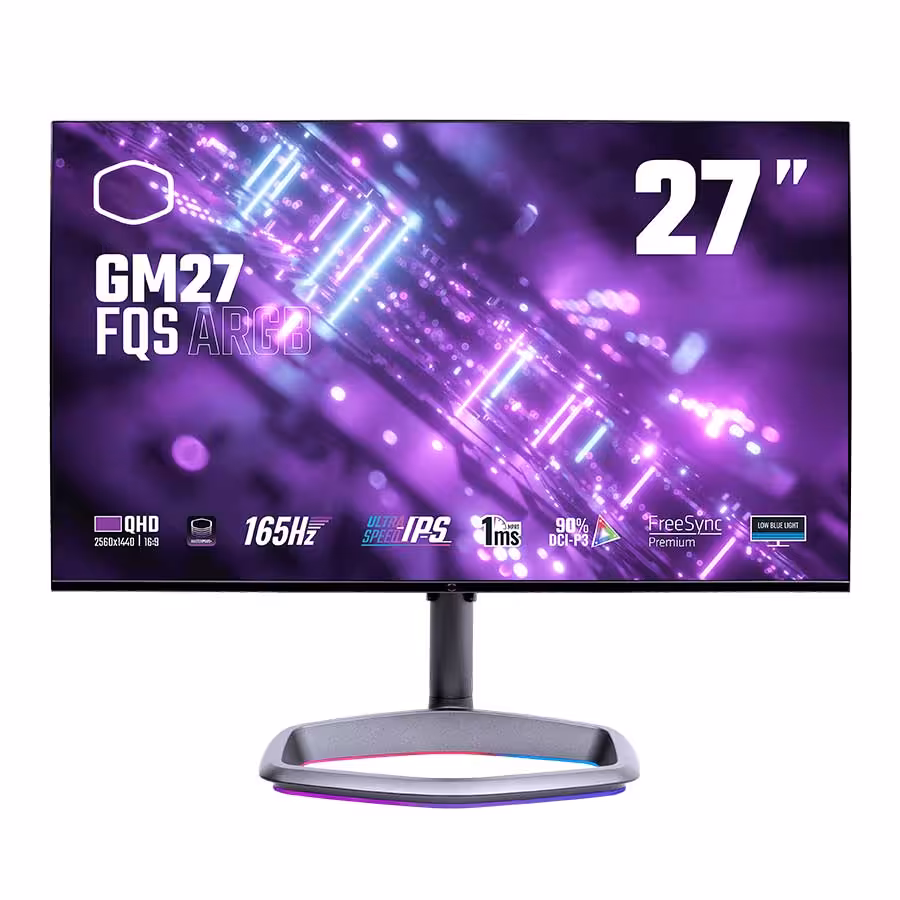 قیمت و خرید مانیتور گیمینگ 27 اینچ کولرمستر مدل GM27-FQS ARGB | یاس ارتباط
