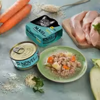 کنسرو مخصوص گربه نوول با طعم گوشت خالص ماهی تن