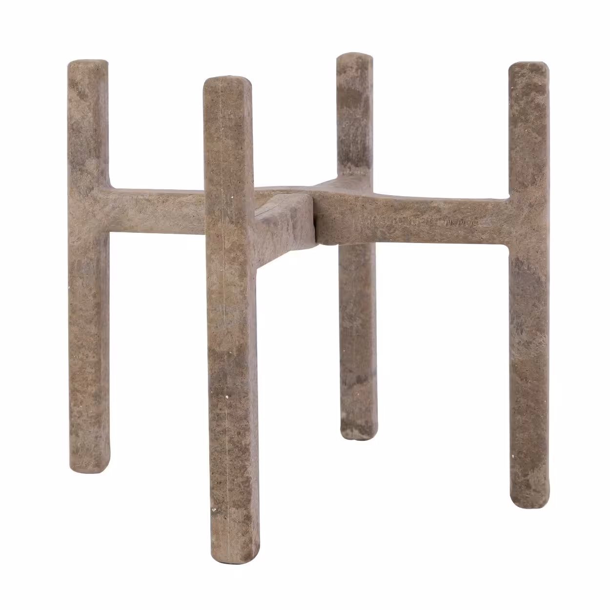 پایه گلدان پلیمری مهرنی طرح چوب سایز 10 (استوانه و مکعب) 20210