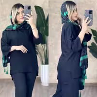 مانتو اسپرت زنانه کرپ نخ سما