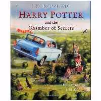 Harry Potter and the Chamber of Secrets Illustrated Edition Book 2 (مصور) چاپ اصلی رنگی گلاسه