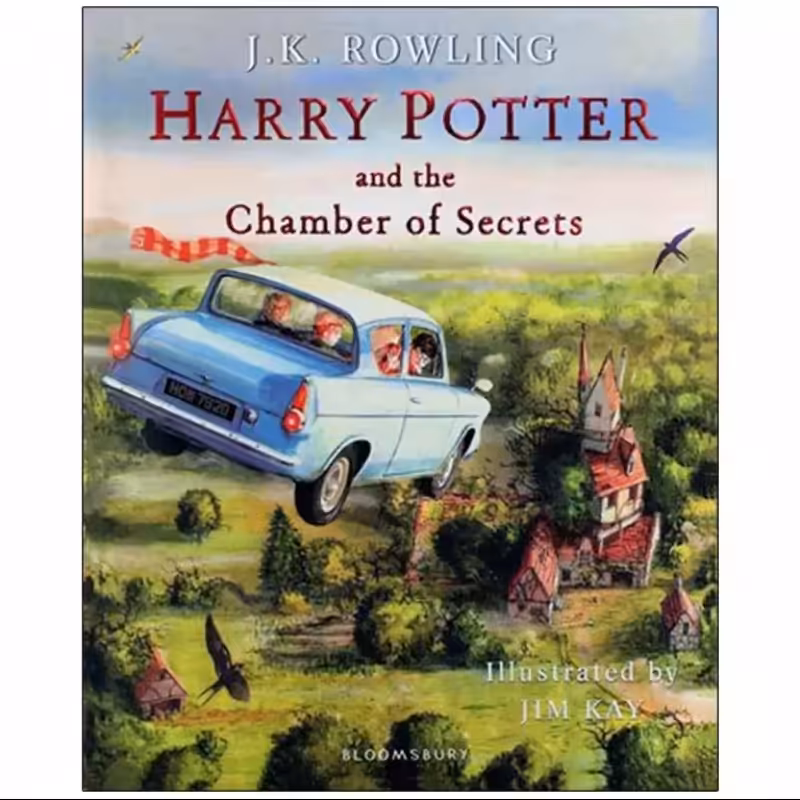 Harry Potter and the Chamber of Secrets Illustrated Edition Book 2 (مصور) چاپ اصلی رنگی گلاسه