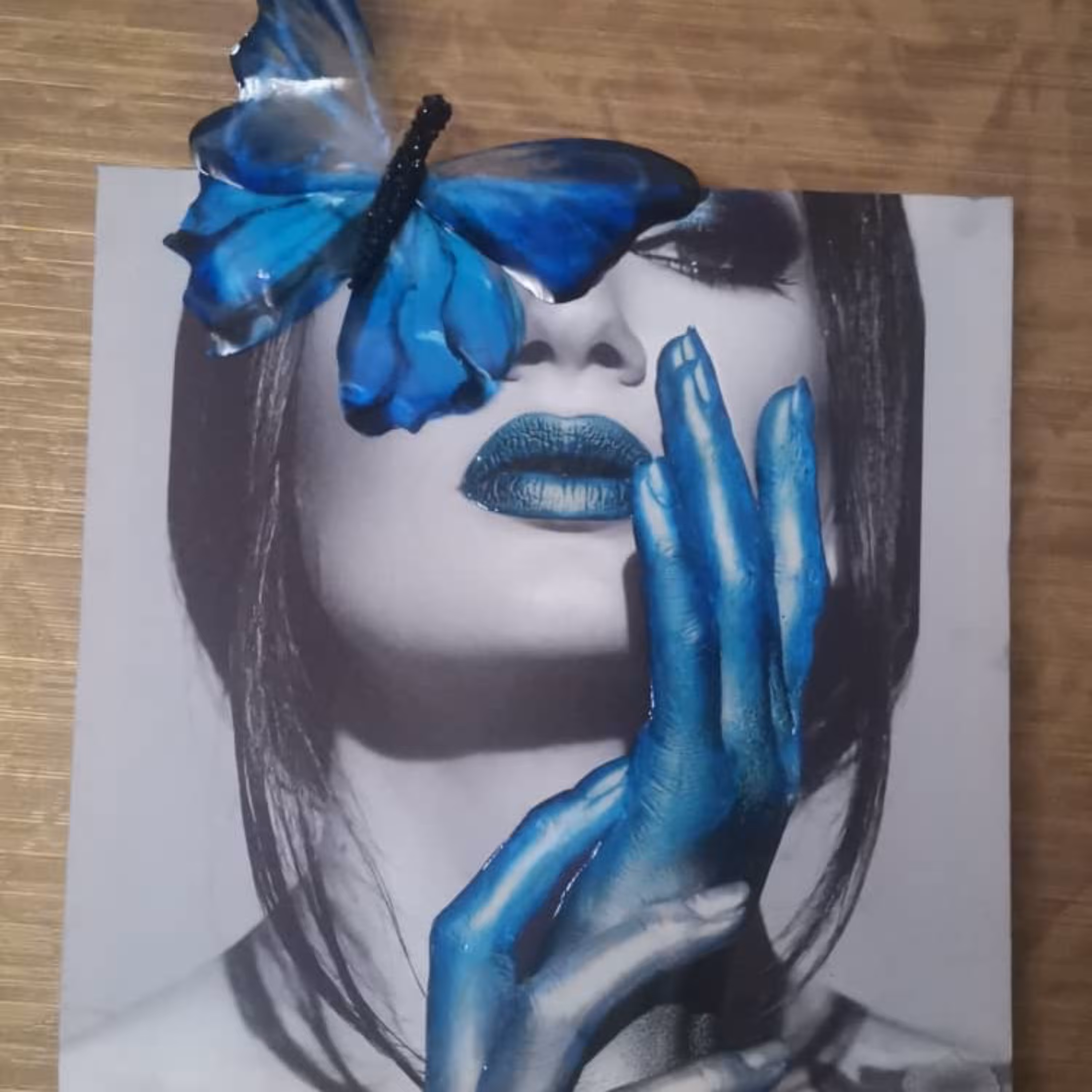 تابلو دکوراتیو تکنیک فتو رزین  سایز 60در90زیبا و مدرن 