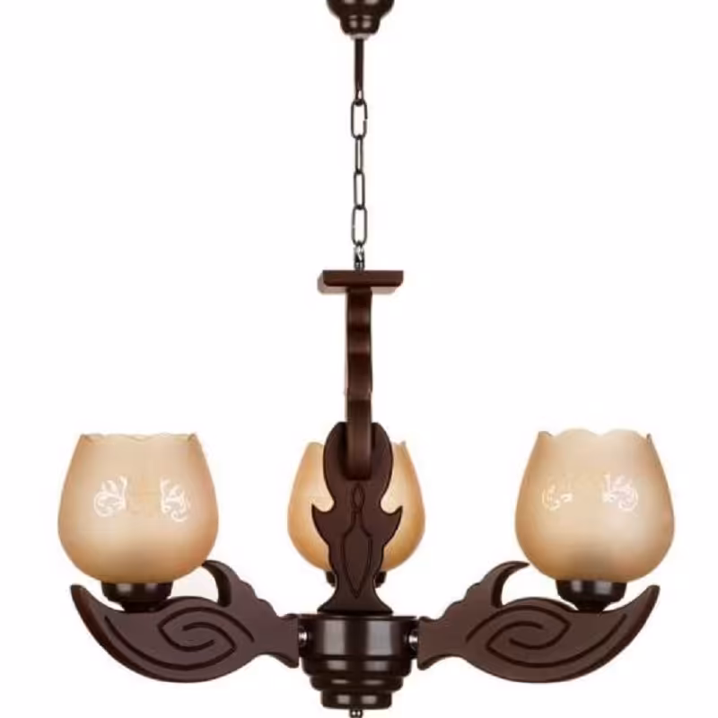 لوستر 3 شاخه مدل برگ(هزینه ارسال موقع تحویل به عهده مشتری )