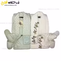 سرویس حوله عروس و داماد 12تکه گلدوزی برجسته ALTIN DENIZ