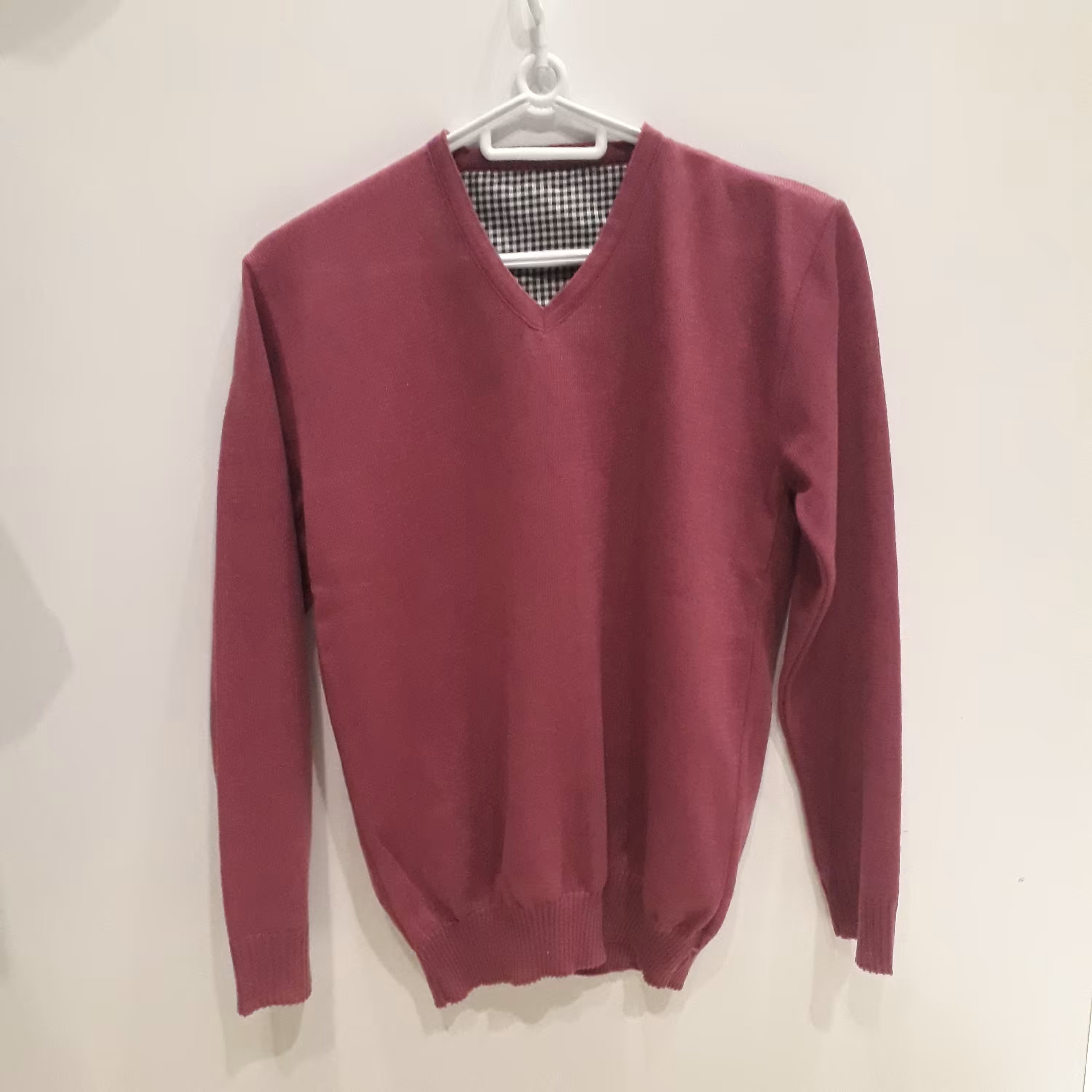 بافت یقه هفت ساده بنفش