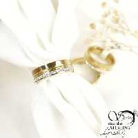 انگشتر (حلقه)برند استیل طرح طلا کد 8235