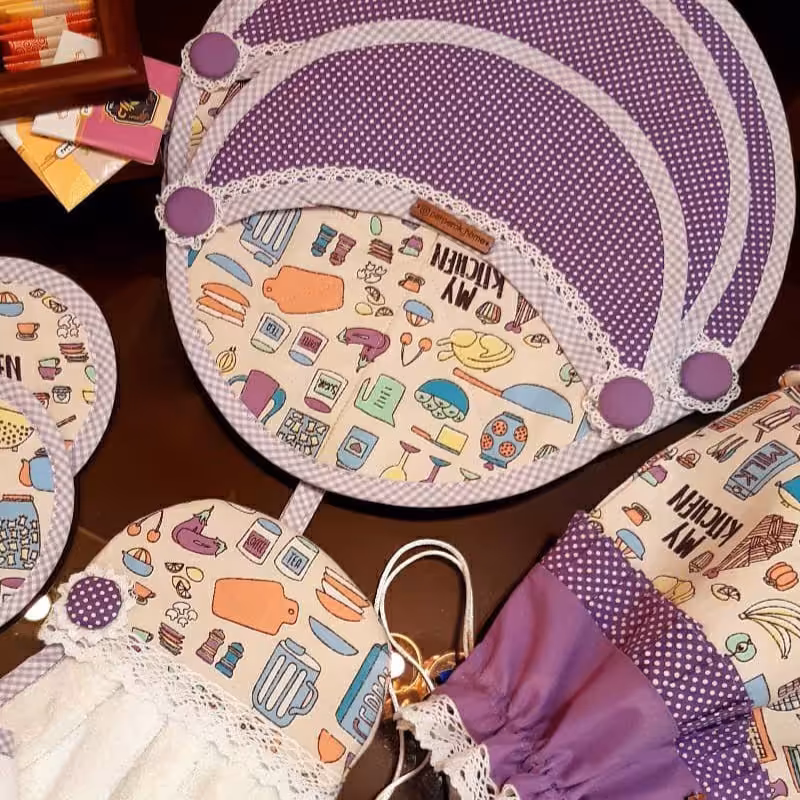 دم کنی مدل ماه سه سایز جنس کار کتان نخ قابل شستشو در ماشین لباسشویی