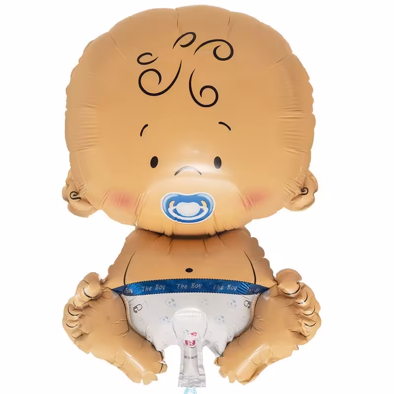 بادکنک فویلی طرح نوزاد بیبی پسر سایز بزرگ