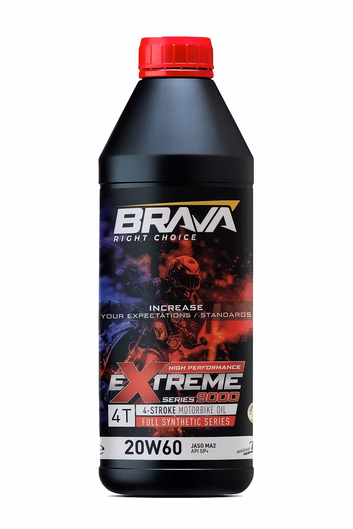 روغن و مکمل موتور EXTREME 9000 4T 20W60 20X 1 LT Brava