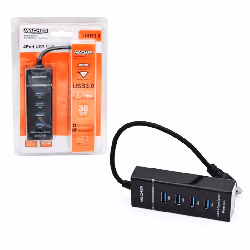 هاب 4 پورت USB 3.0 مچر MACHER MR-211