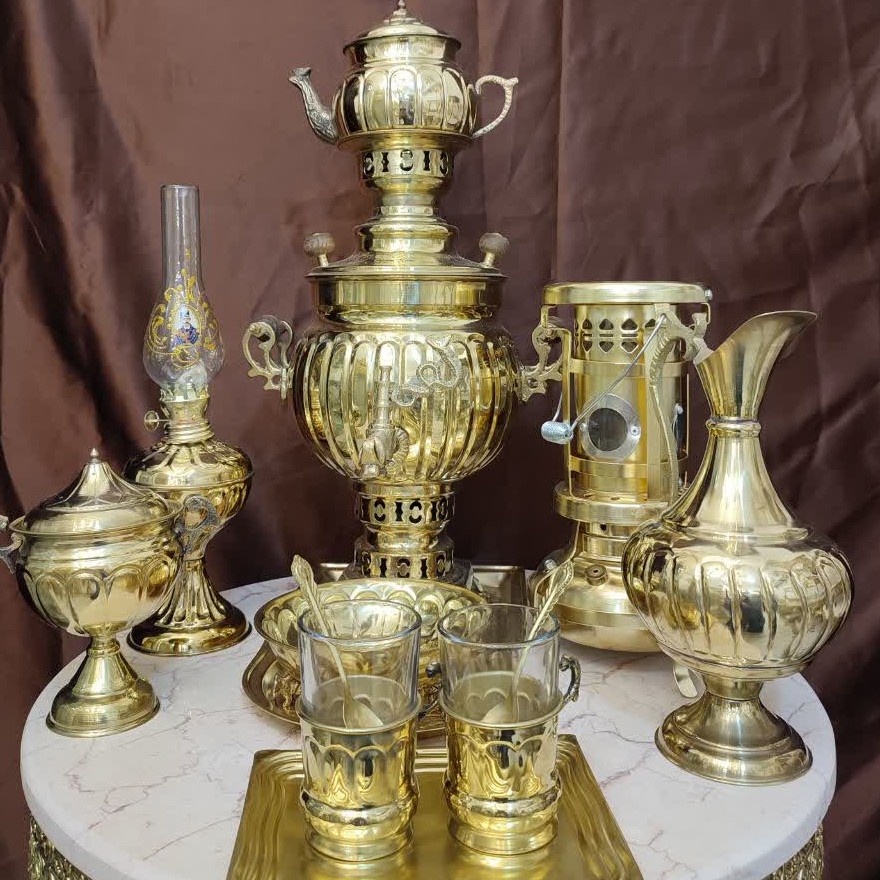 سماور برنجی 3لیتری