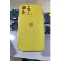 قاب سیلیکونی پاک کنی آیفون iPhone 13 pro max رنگ زرد با لنز 
