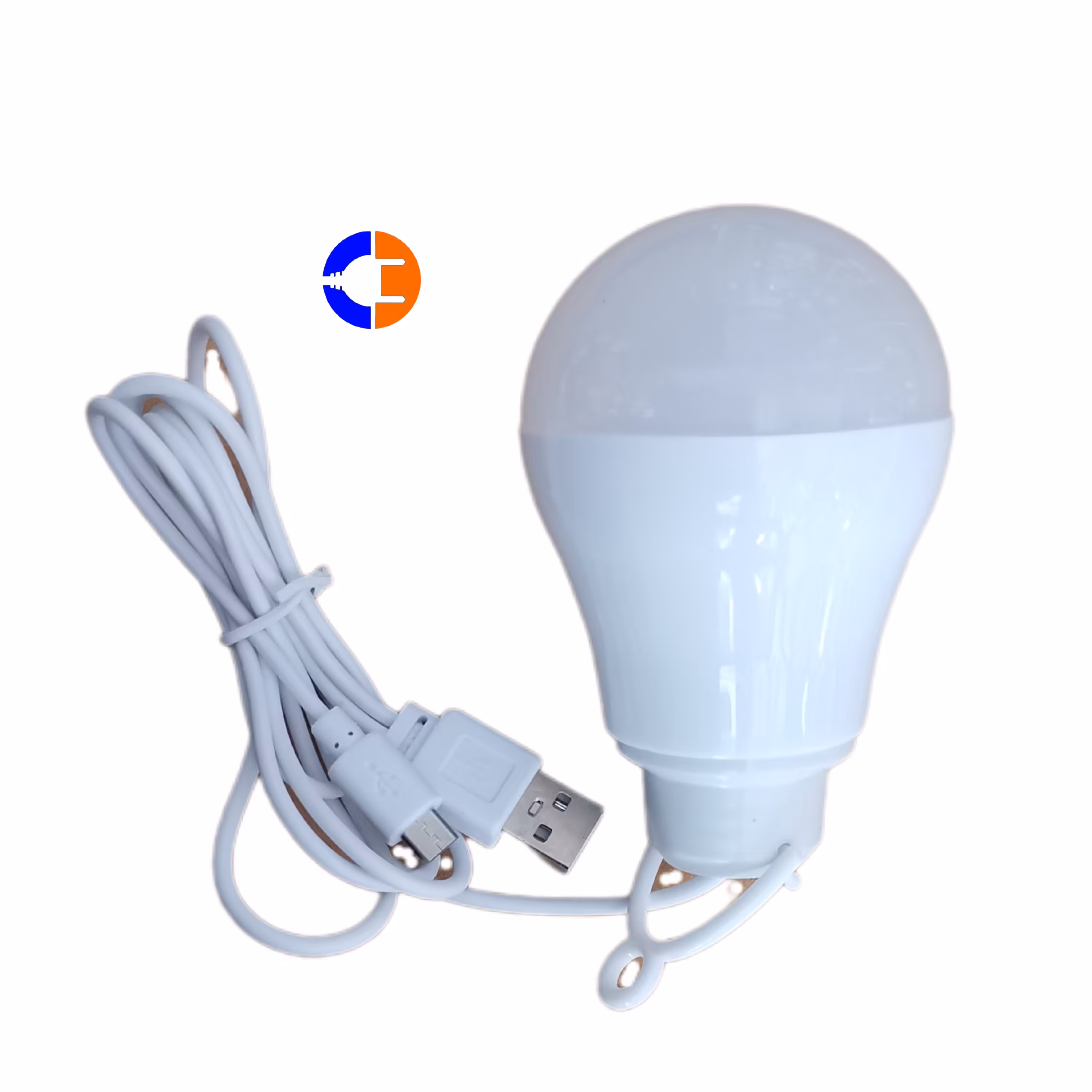 لامپ 5 وات مسافرتی 5 ولت سیم دار با دو سر usb و microusb