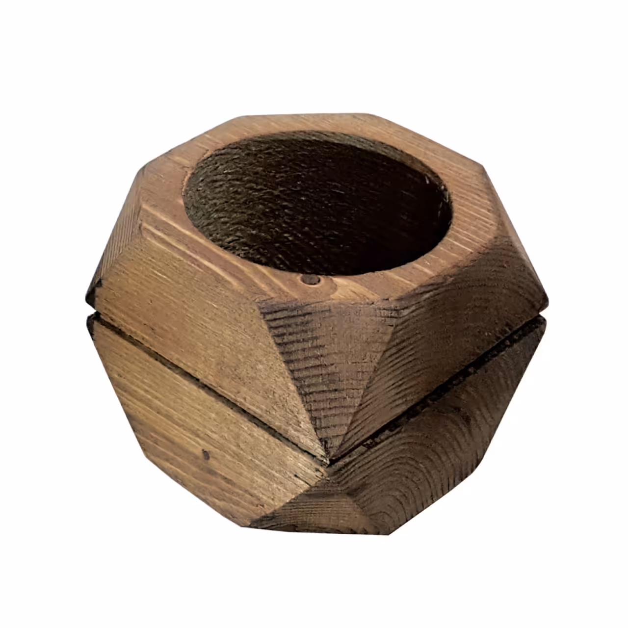 گلدان چند ضلعی چوبی مدل Z77